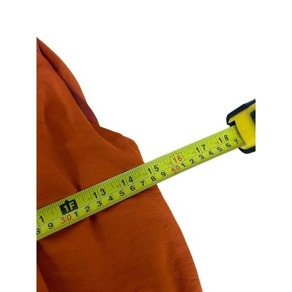 Zara Womens Midi Dress M Orange Sleeveless satin effect Side Slit 2544/313 NWT - Picture 8 of 10